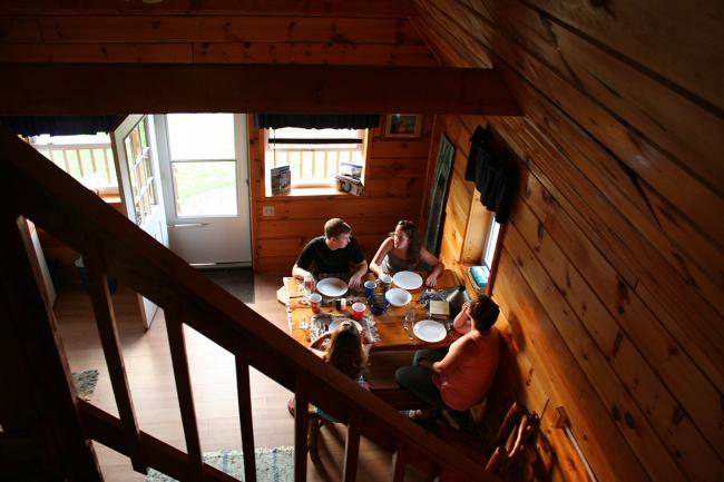 Dining area at a Aim High Cabin in 2015